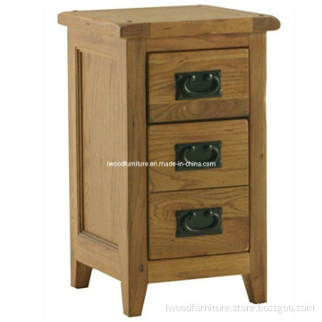 Rustic Reclaimed Oak Small Bedside Table